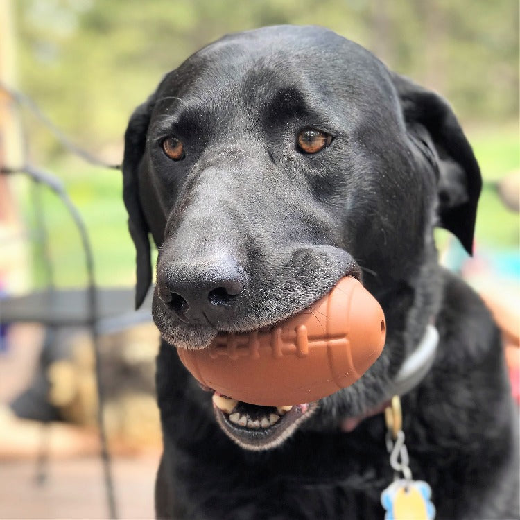 Football Dog Chew Toy & Treat Dispenser - USA Made | SodaPup - gallery image 8