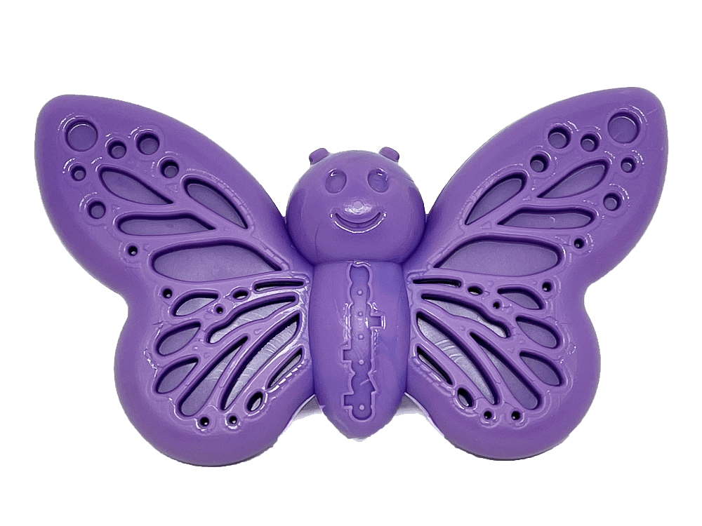 Butterfly Nylon Chew Enrichment Toy 2 In 1 For Aggressive - lifestyle view
