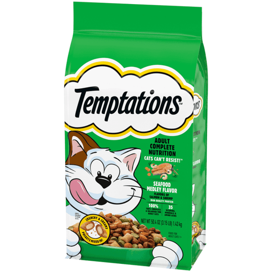 Temptations Seafood Medley Dry Cat Food Dry Cat Food Premium - main product image