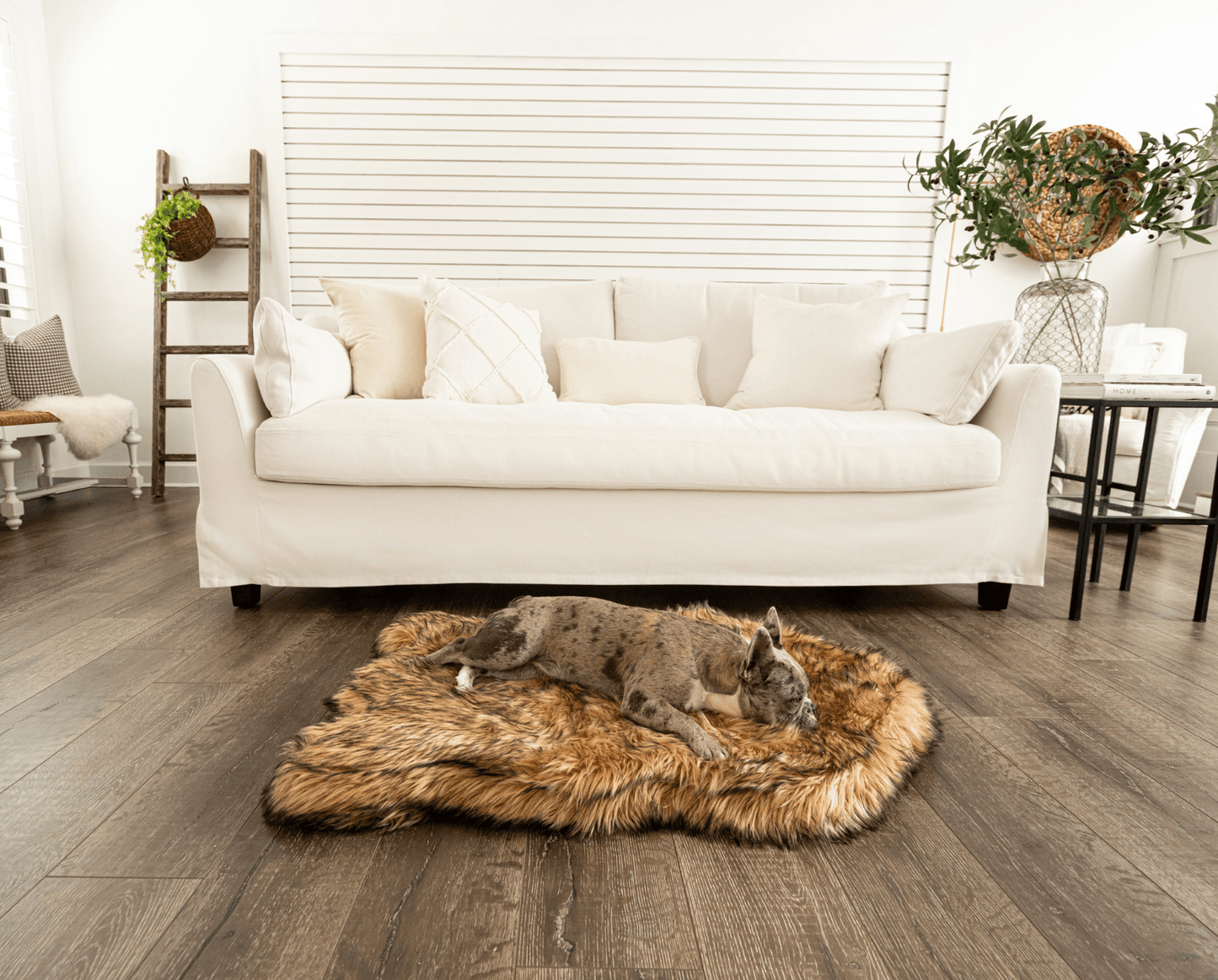 Memory Foam Dog Bed Faux Fur Sable Tan Orthopedic Comfort - gallery image 11