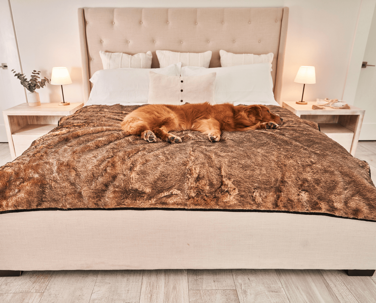 Pupprotector Summer Short Fur Waterproof Throw Blanket Tan - gallery image 7