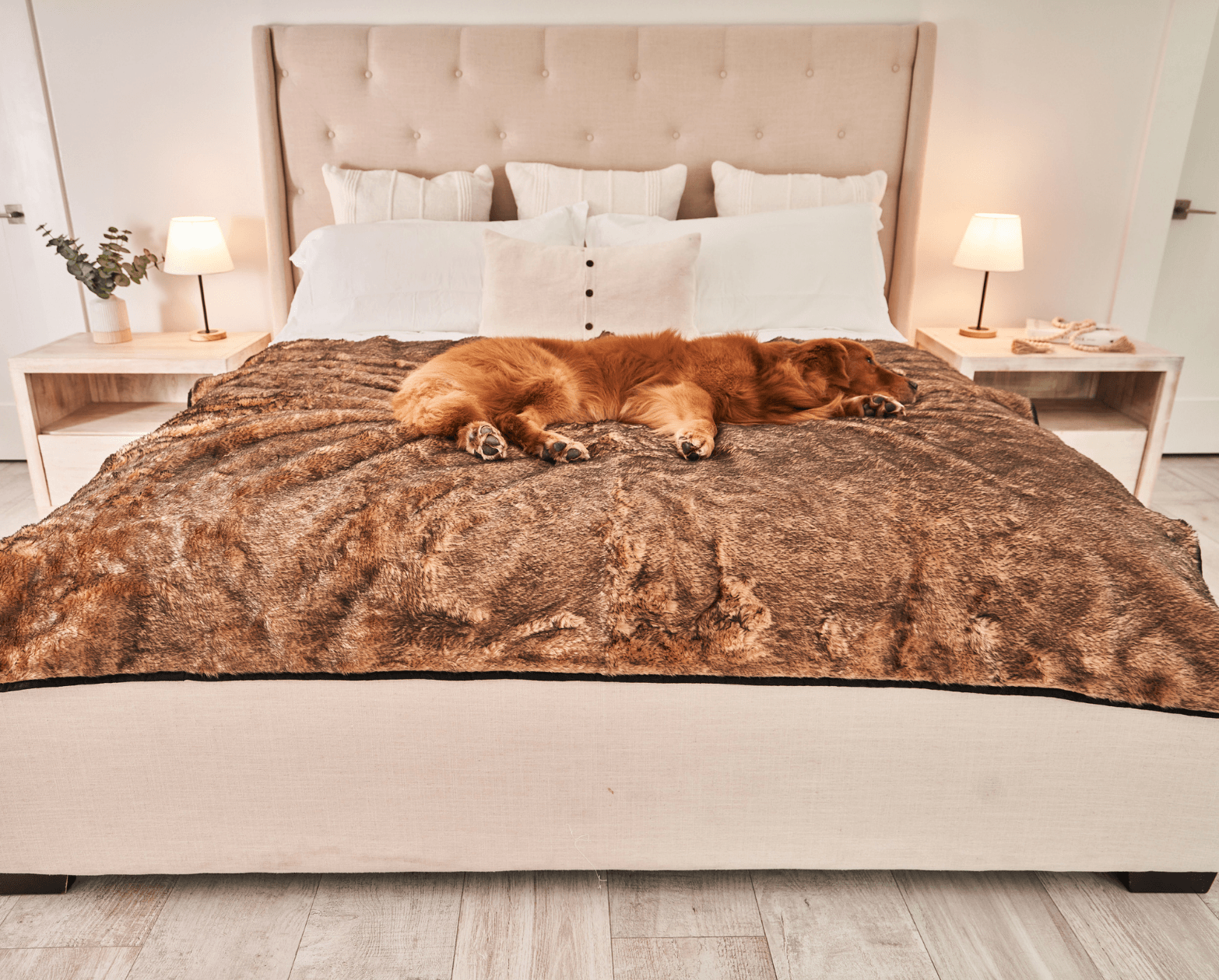 Pupprotector Summer Short Fur Waterproof Throw Blanket Tan - gallery image 7
