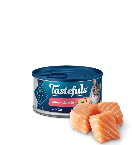 Blue Buffalo Tastefuls Adult Salmon Pate Entree Wet Cat Cans - main product image