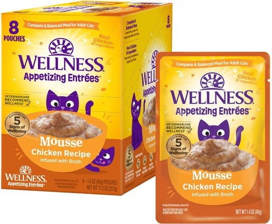 Wellness Appetizing Entrees Chicken Mousse Cat 1 4Oz Wet Cat - main product image