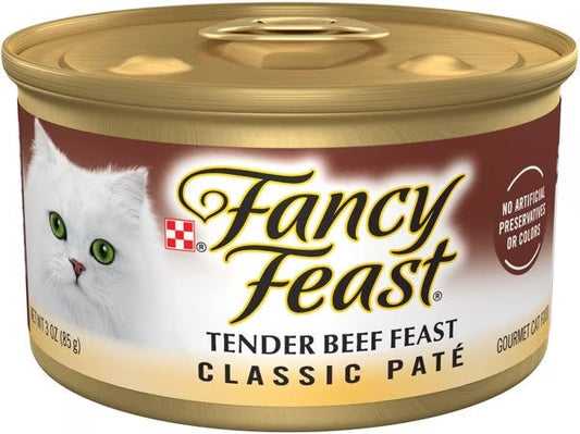 Fancy Feast Tender Beef Wet Cat 3Oz Wet Cat Food Premium - main product image