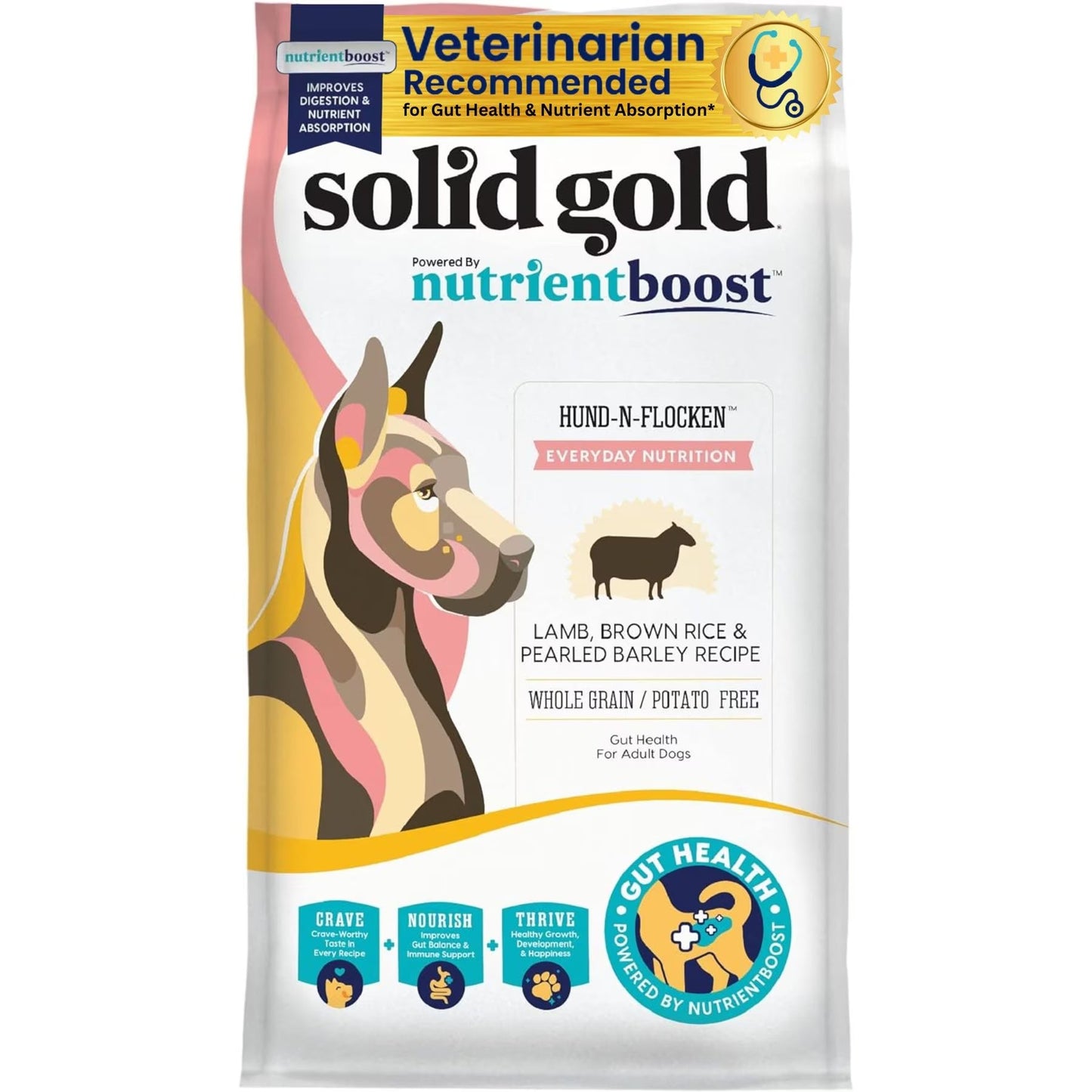 Solid Gold Nutrientboost Hund N Flocken Dog Food Dry Dog - main product image