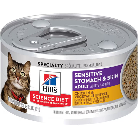 Hills Science Diet Sensitive Stomach Skin Canned Cat Food 2 - main product image