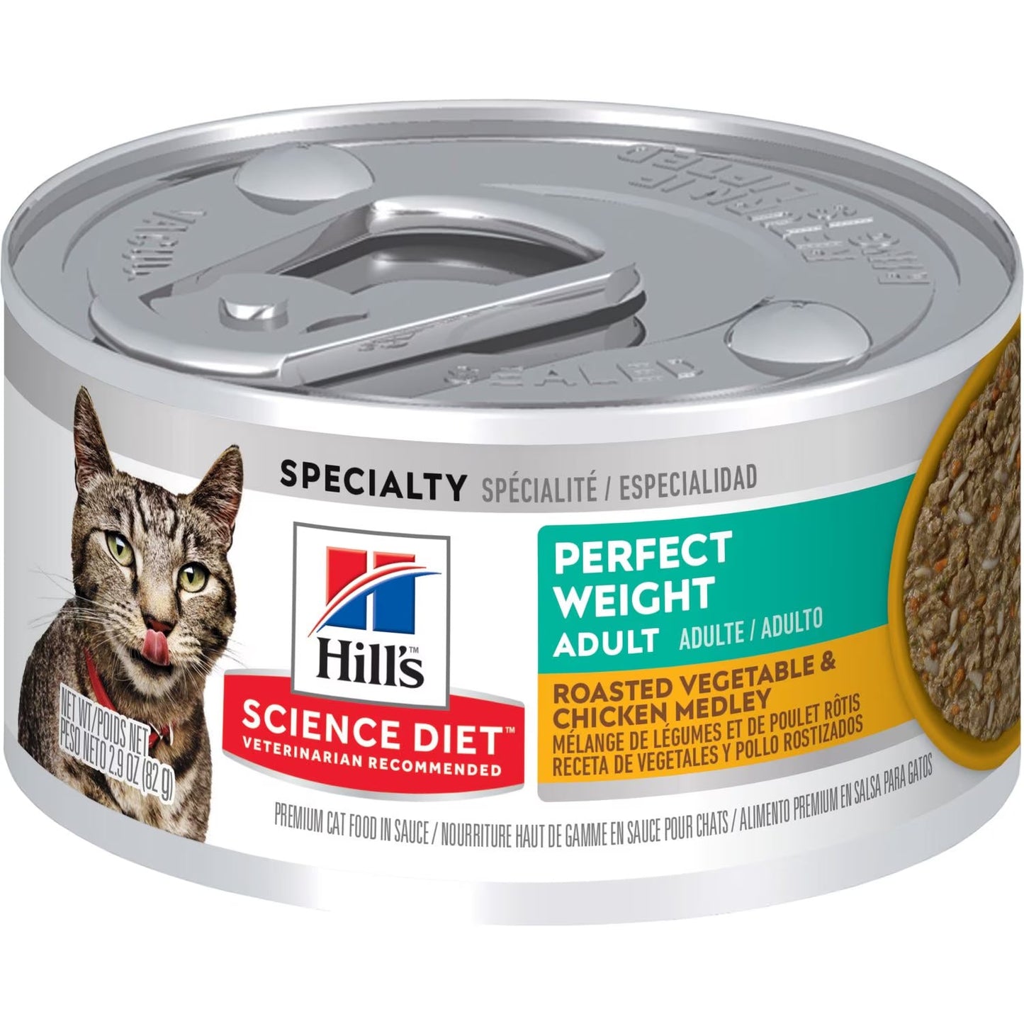 Hills Science Diet Perfect Weight Canned Cat Food Roasted 2 - main product image