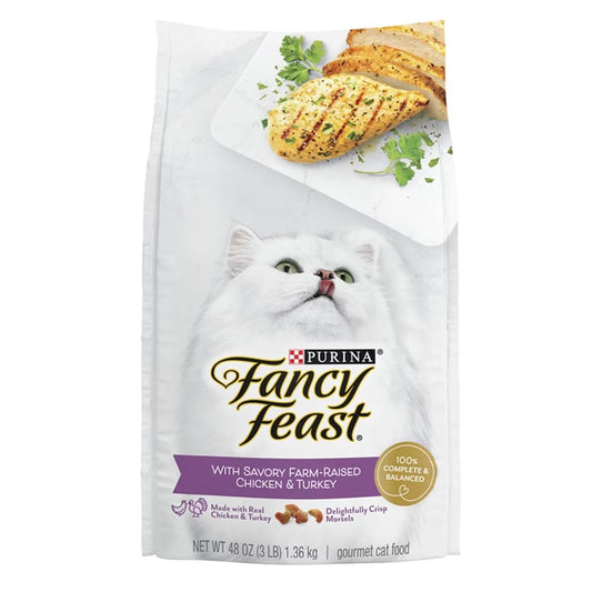 Fancy Feast Gourmet Chicken & Turkey Dry Cat Food (3lb) - main product image