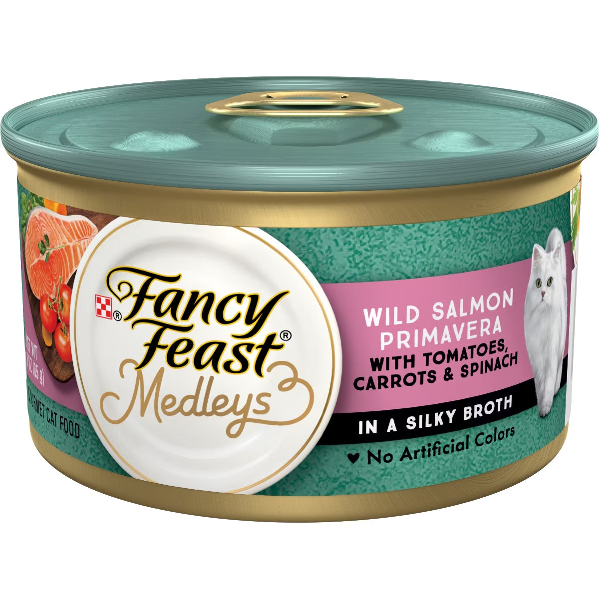 Fancy Feast Medleys Salmon Primavera Wet Cat Food (3oz) - main product image
