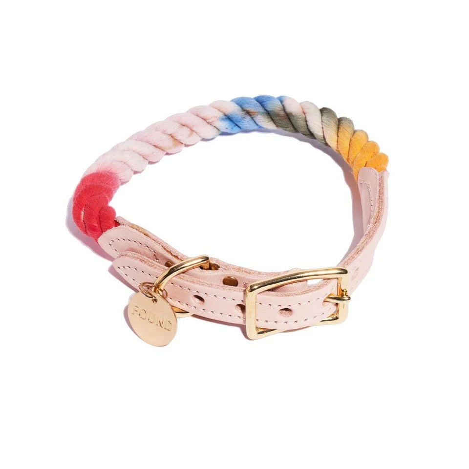 Found My Animal The Henri Ombre Cotton Rope Collar Medium - main product image