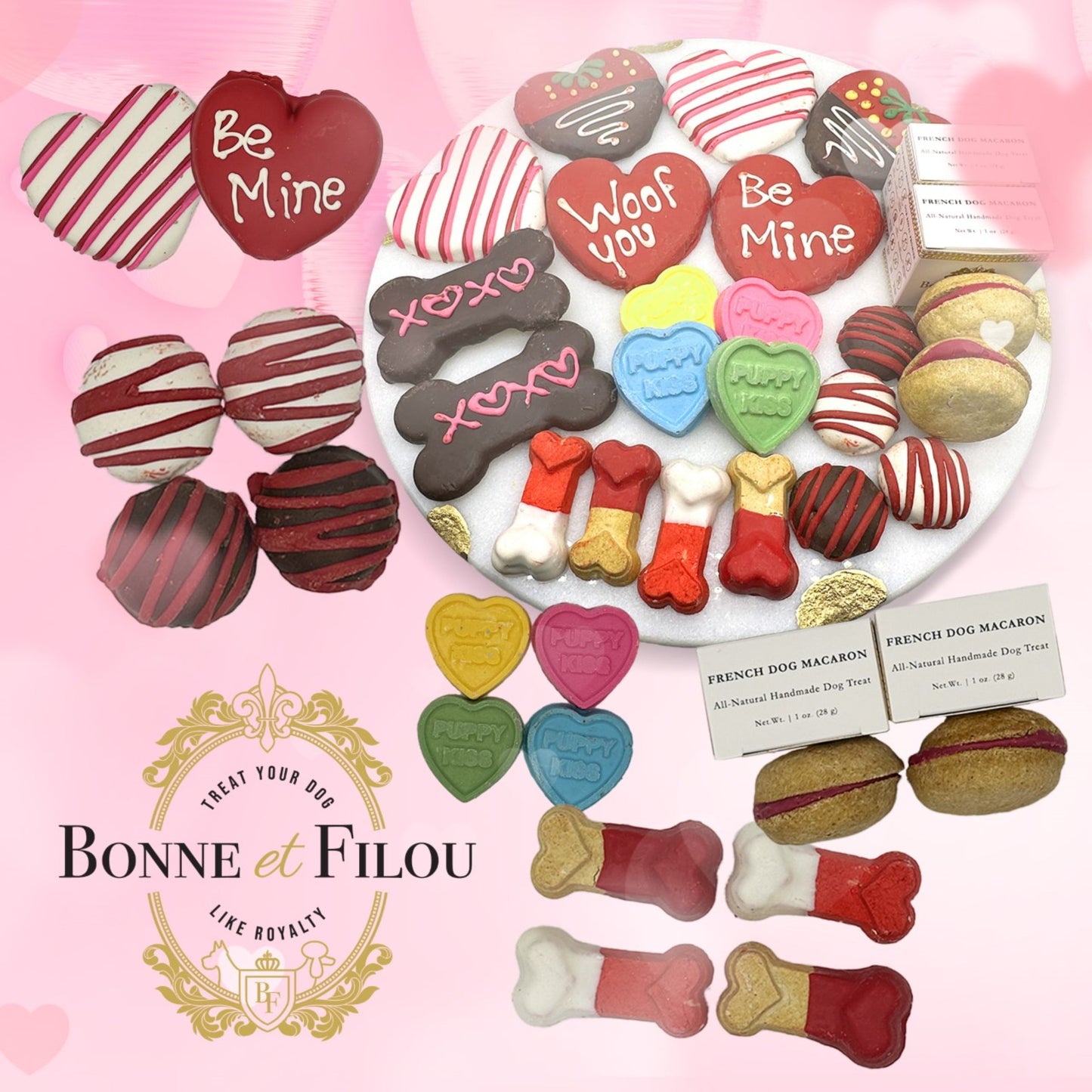 Dog Treats Love My Themed Treats Box for Daily Use Essential - gallery product image for dog treats