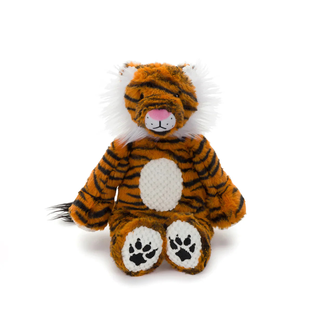Fabdog Floppy Tiger Brown Interactive Dog Toy Durable Play - main product image