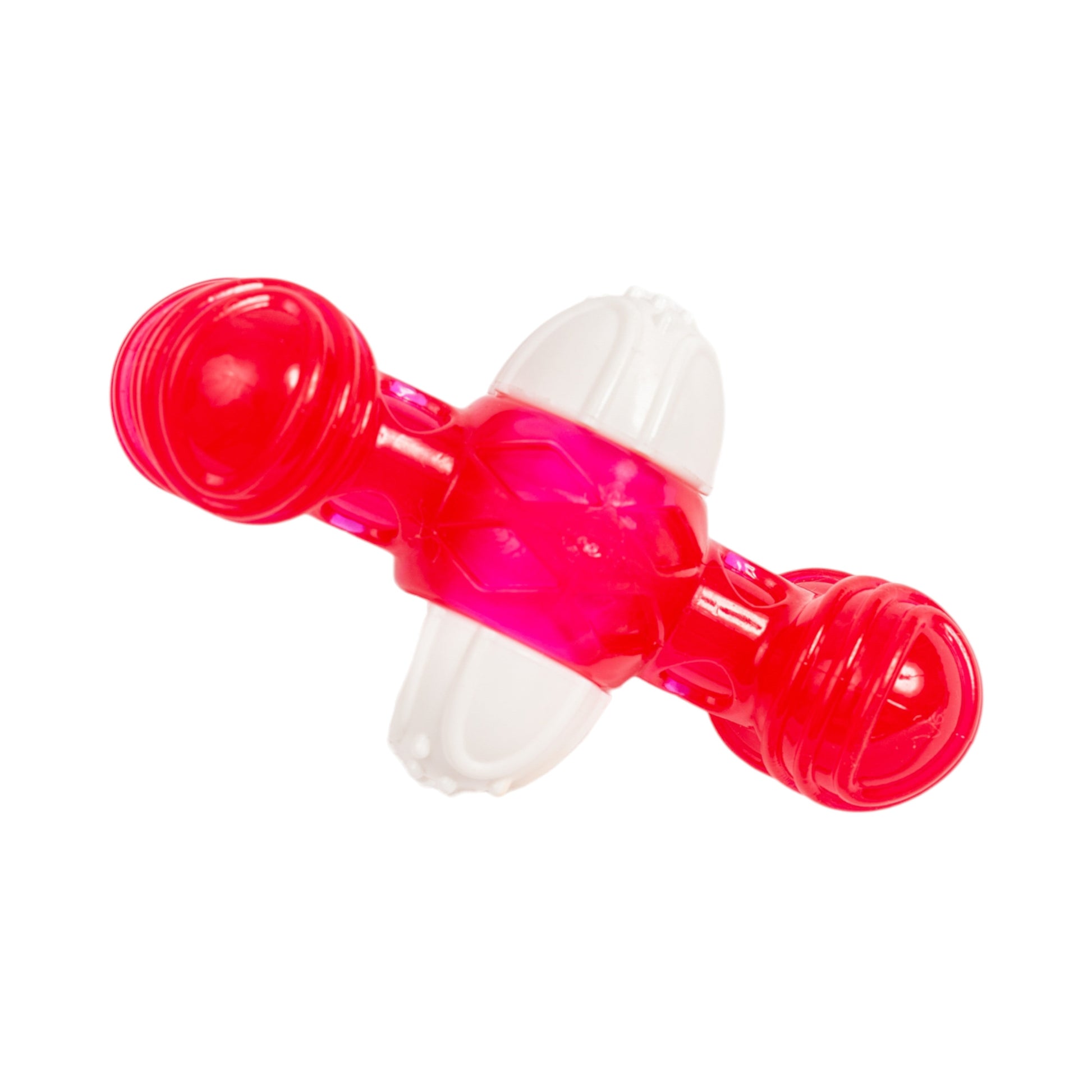 Dog Treats Country Living TPR Nylon Quacker Bone Chew Toy - close up product image for dog treats