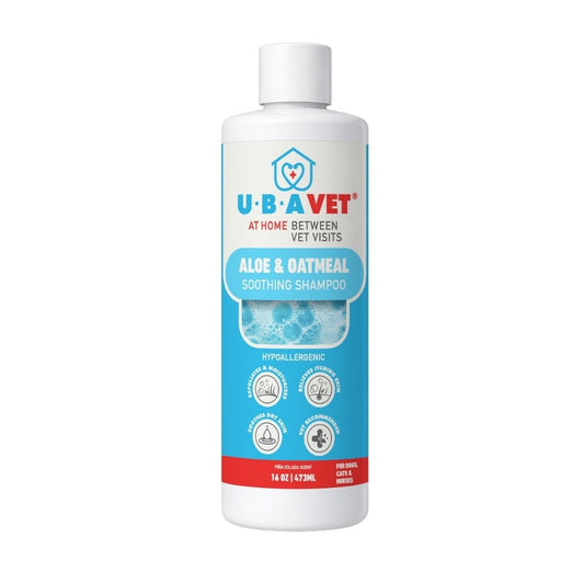 Cat Grooming UBAVET Aloe Oatmeal Shampoo Cats Gentle Essenti - main product image for cat grooming