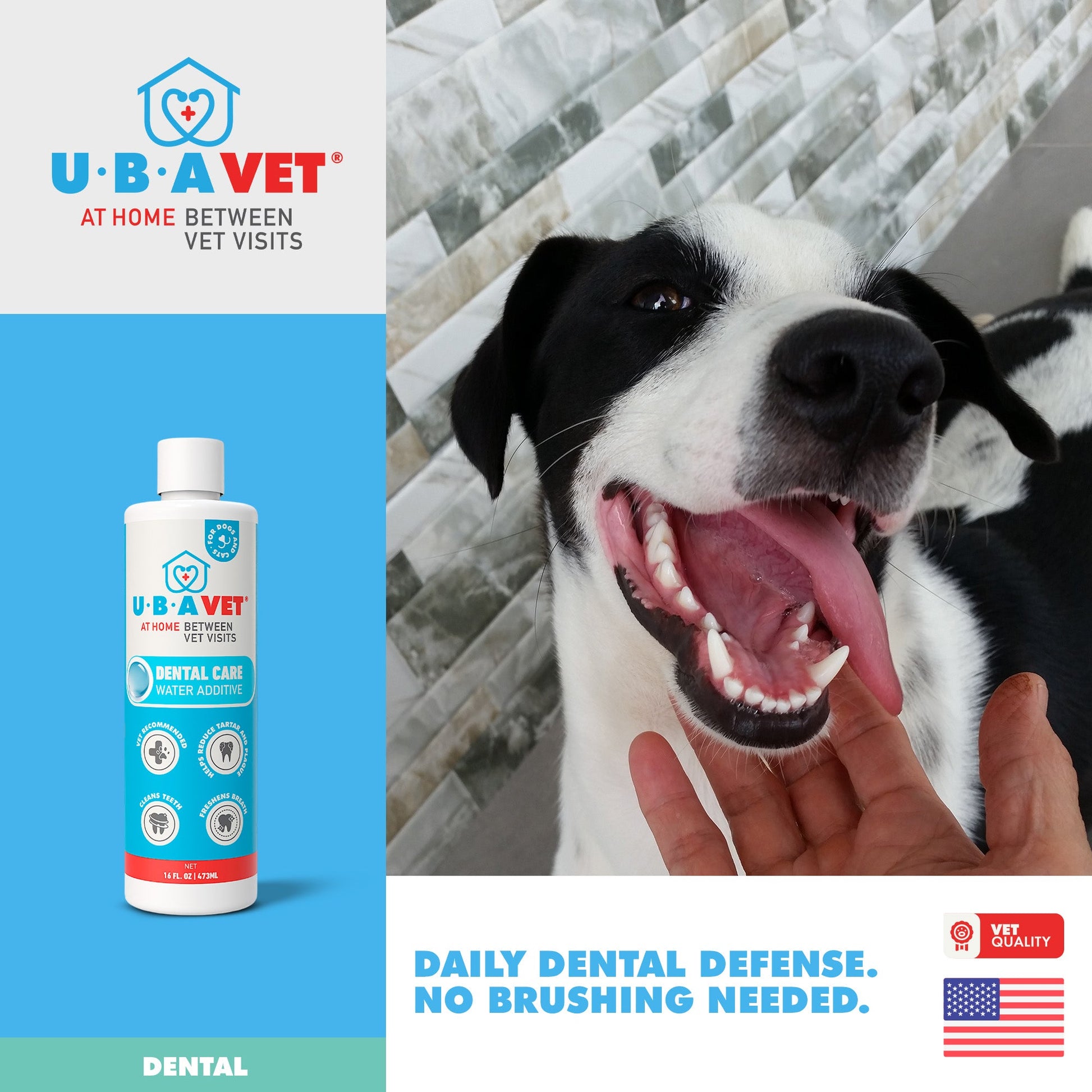 Cat Supply UBAVET Dental Water Additive Cats Odorless Essent - close up product image for cat supply