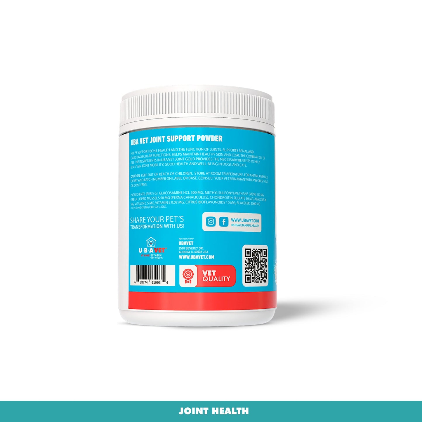 Cat Supply UBAVET Joint Gold Support Powder Cats 88 oz Essen - detail product image for cat supply