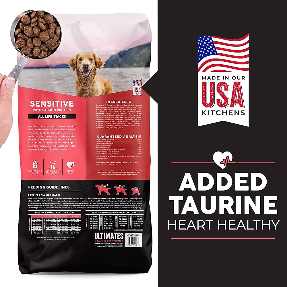 Ultimates Adult Sensitive With Salmon Dry Dog Food (28lb) - detail view