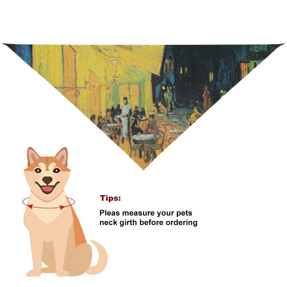 Pet Supply Van Gogh Cafe Terrace At Night Scarf for Comfort main product image for dogs and cats