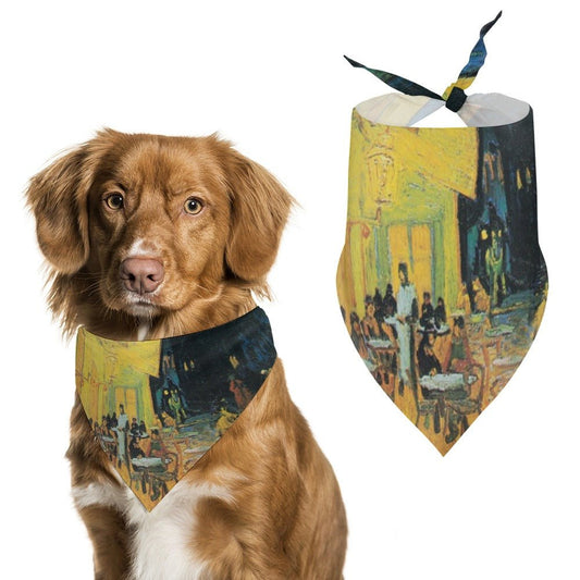Pet Supply Van Gogh Cafe Terrace At Night Scarf for Comfort main product image for dogs and cats