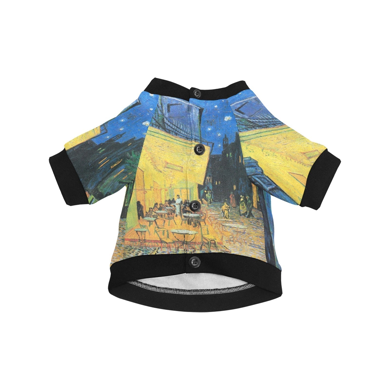 Pet Apparel Van Gogh Cafe Terrace At Night Round Neck t main product image for dogs and cats