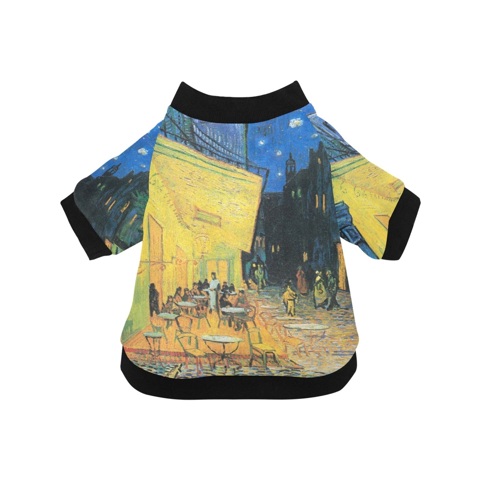 Pet Apparel Van Gogh Cafe Terrace At Night Round Neck t main product image for dogs and cats