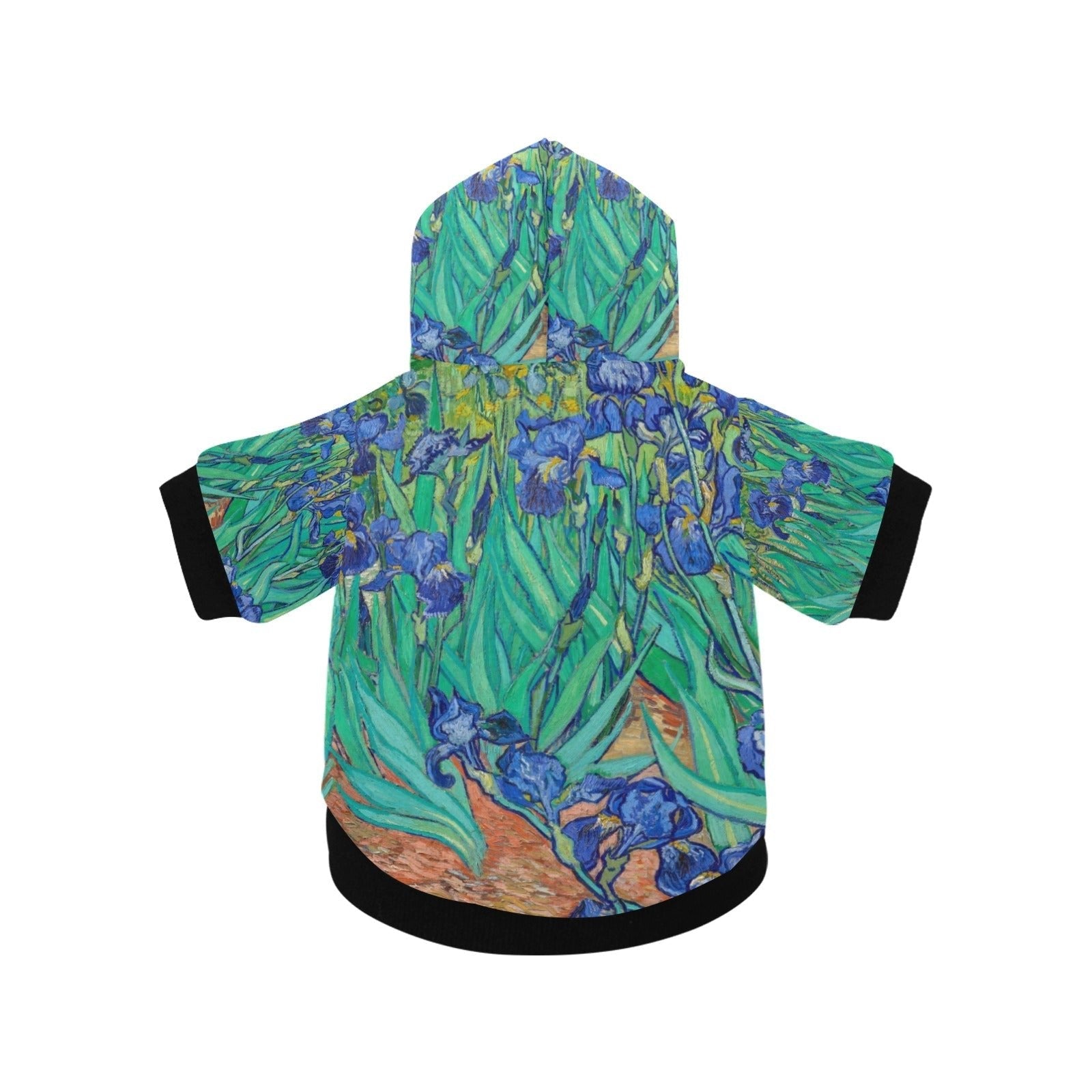 Pet Apparel Van Gogh Irises Button Hoodie for Daily Use main product image for dogs and cats