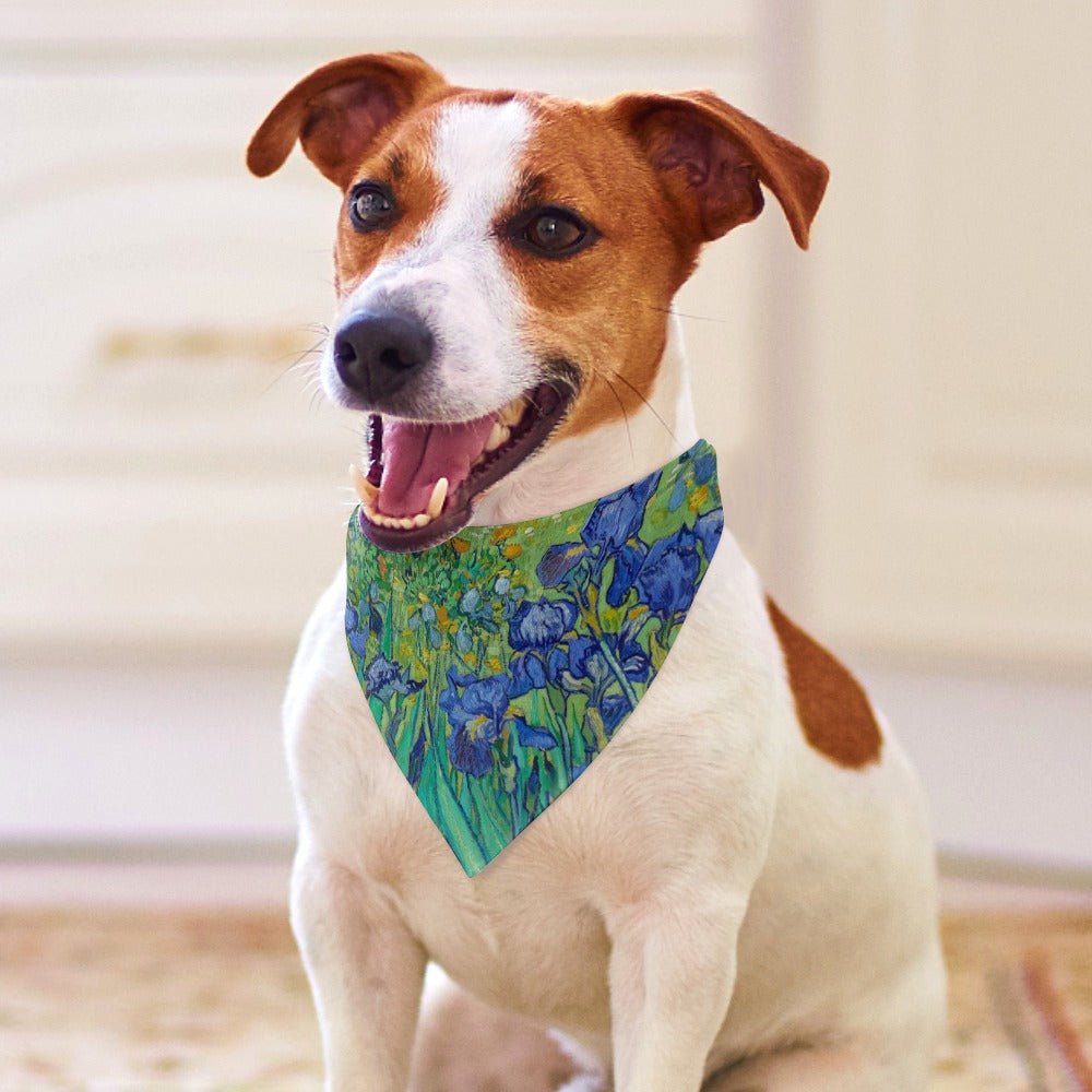 Pet Supply Van Gogh Irises Scarf for Daily Use for Comfort main product image for dogs and cats
