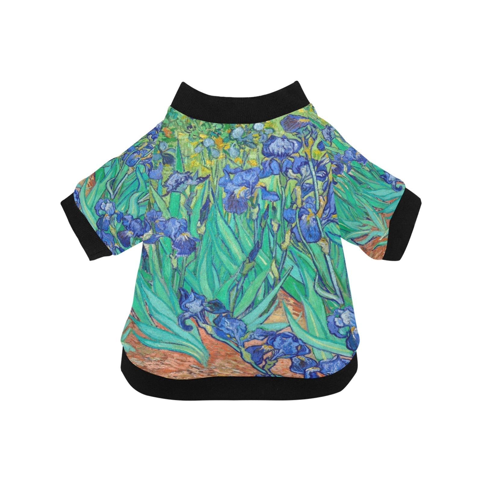 Pet Apparel Van Gogh Irises Round Neck Shirt for Daily Use main product image for dogs and cats