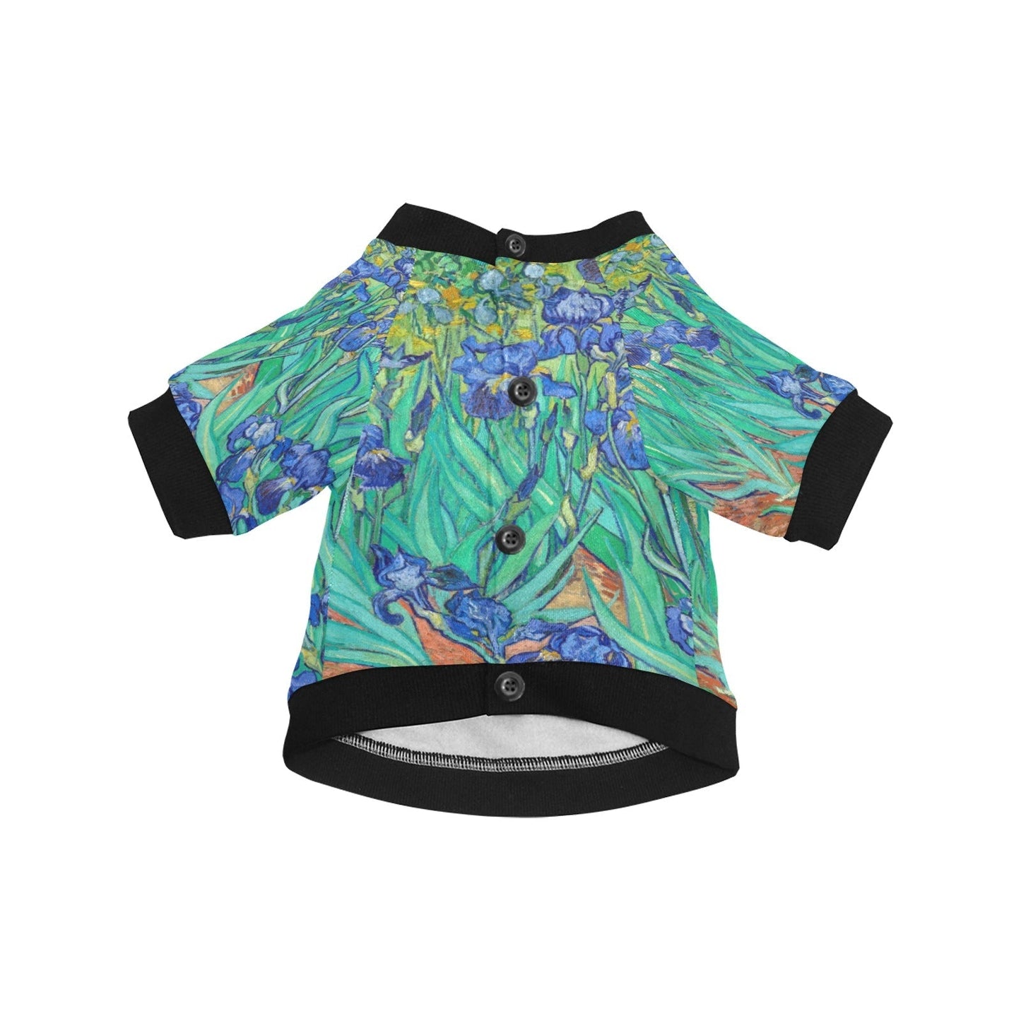 Pet Apparel Van Gogh Irises Round Neck Shirt for Daily Use main product image for dogs and cats