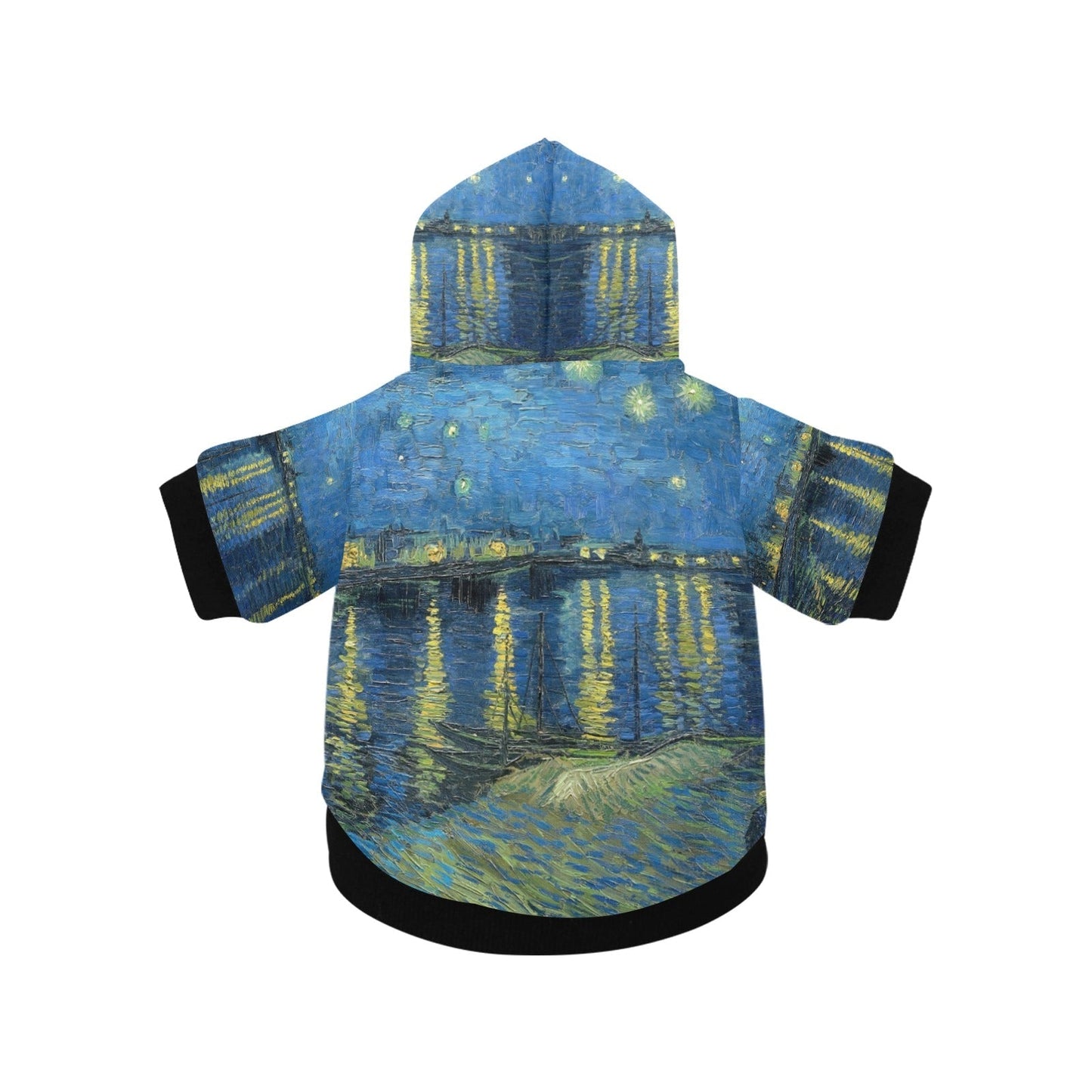 Pet Apparel Van Gogh Starry Night Over The Rhone Button main product image for dogs and cats