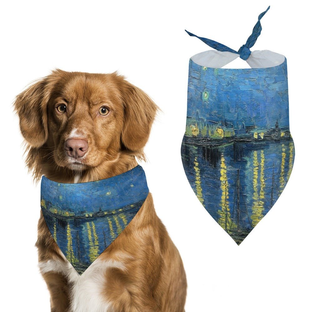 Pet Supply Van Gogh Starry Night Over The Rhone Scarf t main product image for dogs and cats