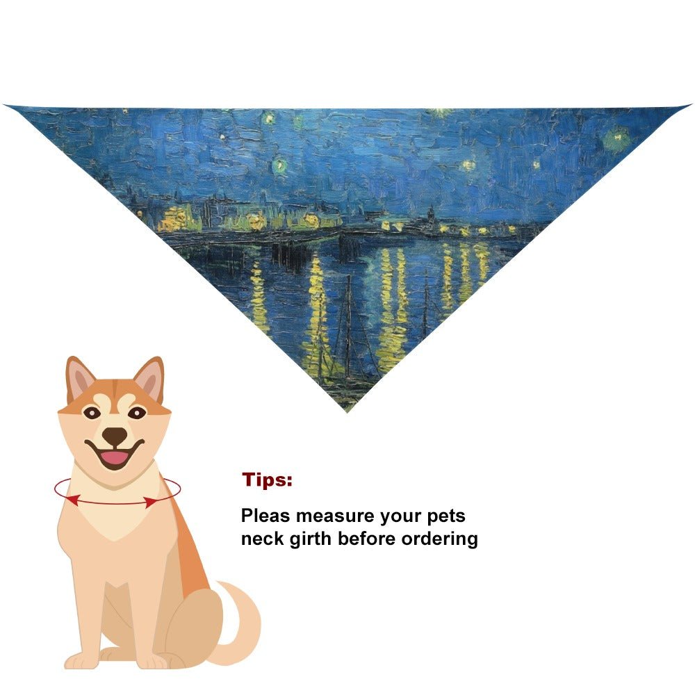 Pet Supply Van Gogh Starry Night Over The Rhone Scarf t main product image for dogs and cats