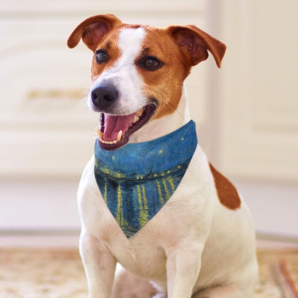 Pet Supply Van Gogh Starry Night Over The Rhone Scarf t main product image for dogs and cats