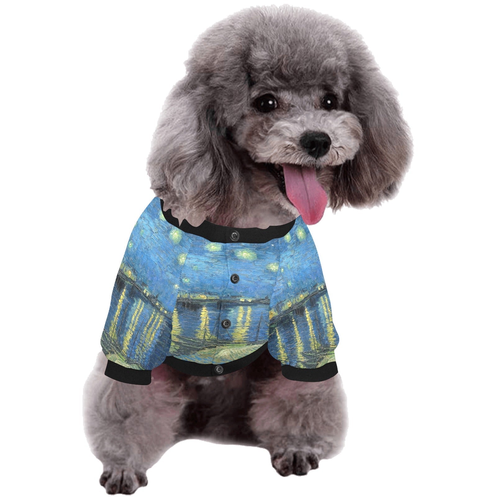 Pet Apparel Van Gogh Starry Night Over The Rhone Round main product image for dogs and cats