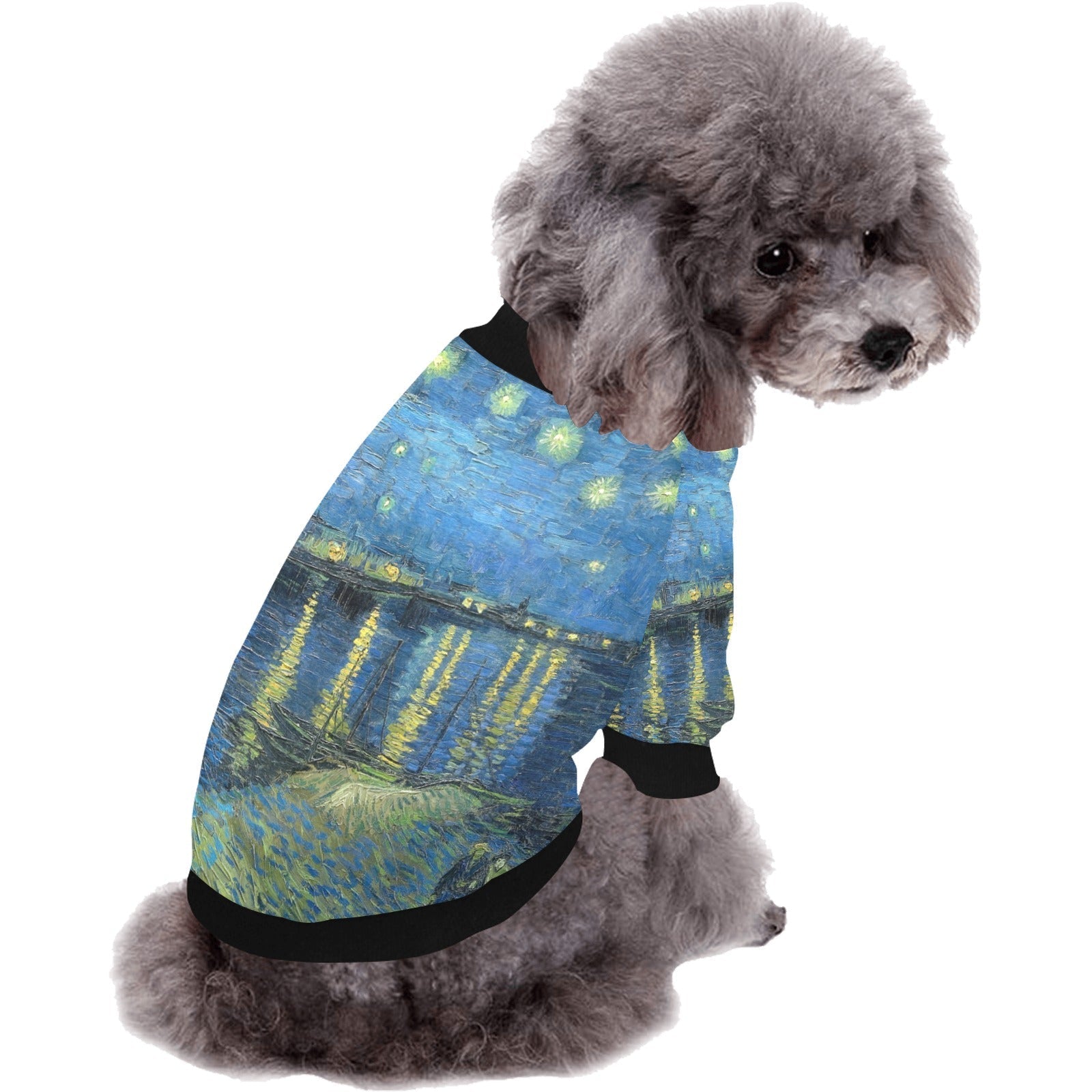 Pet Apparel Van Gogh Starry Night Over The Rhone Round main product image for dogs and cats