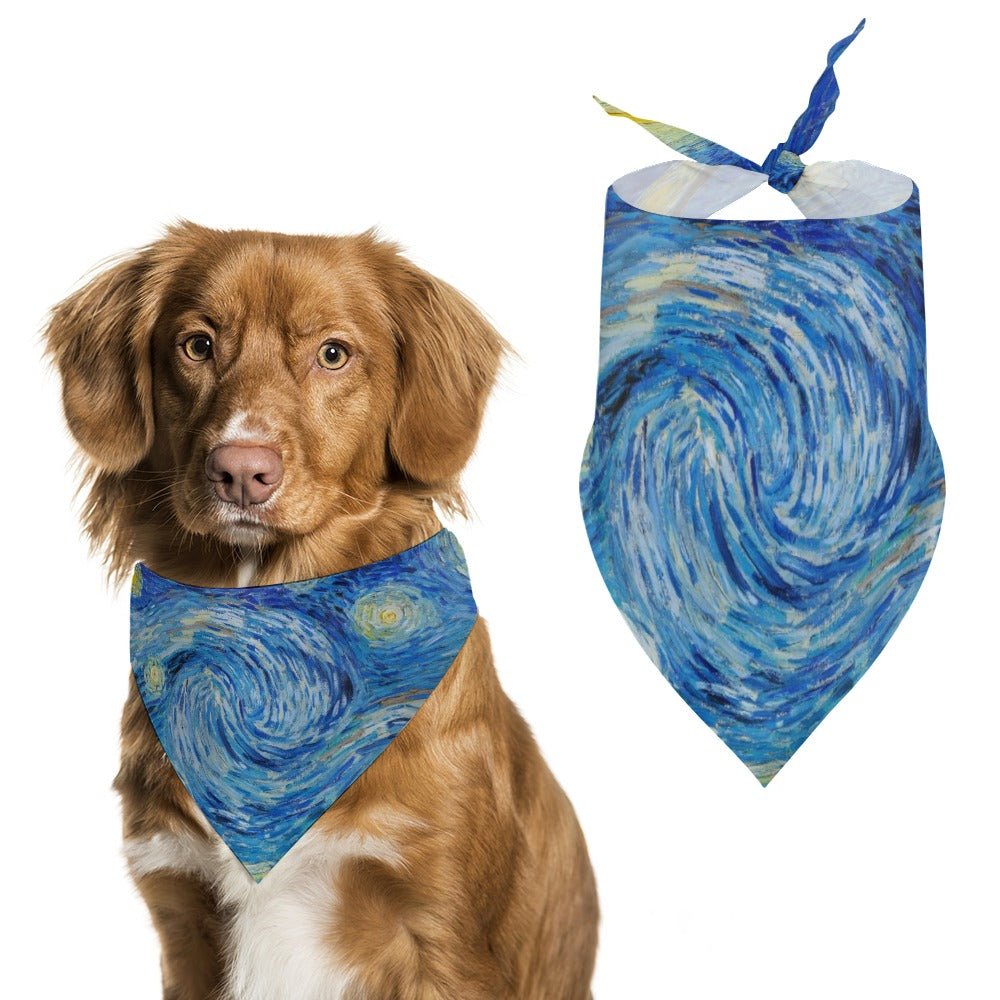 Pet Supply Van Gogh Starry Night Scarf for Daily Use main product image for dogs and cats