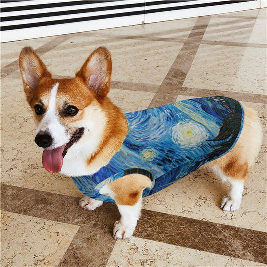 Pet Supply Van Gogh Starry Night Vest for Daily Use main product image for dogs and cats