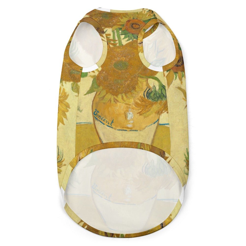 Pet Supply Van Gogh Sunflowers Vest for Daily Use l main product image for dogs and cats