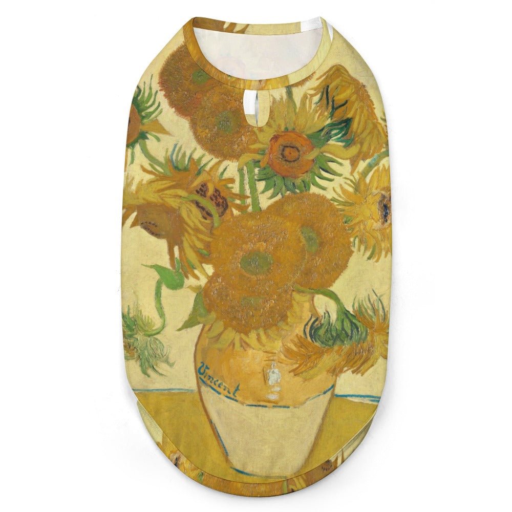Pet Supply Van Gogh Sunflowers Vest for Daily Use l main product image for dogs and cats