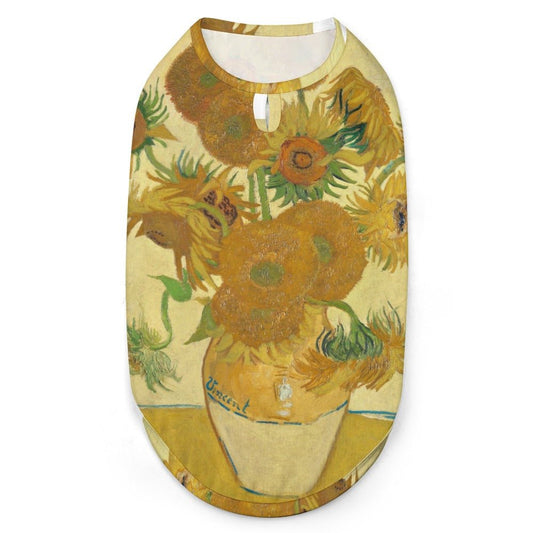 Pet Supply Van Gogh Sunflowers Vest for Daily Use l main product image for dogs and cats