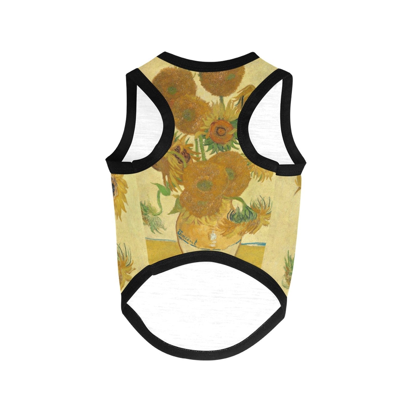 Pet Supply Van Gogh Sunflowers Tank Top for Daily Use t main product image for dogs and cats