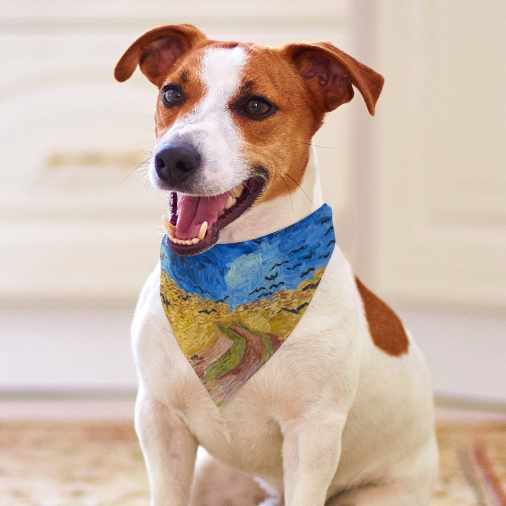 Pet Supply Van Gogh Wheatfield with Crows Scarf for Comfort main product image for dogs and cats
