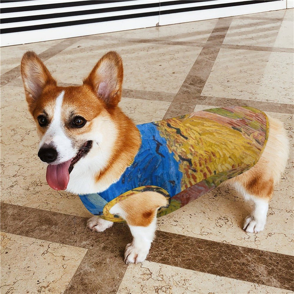 Pet Supply Van Gogh Wheatfield with Crows Vest for Daily Use main product image for dogs and cats