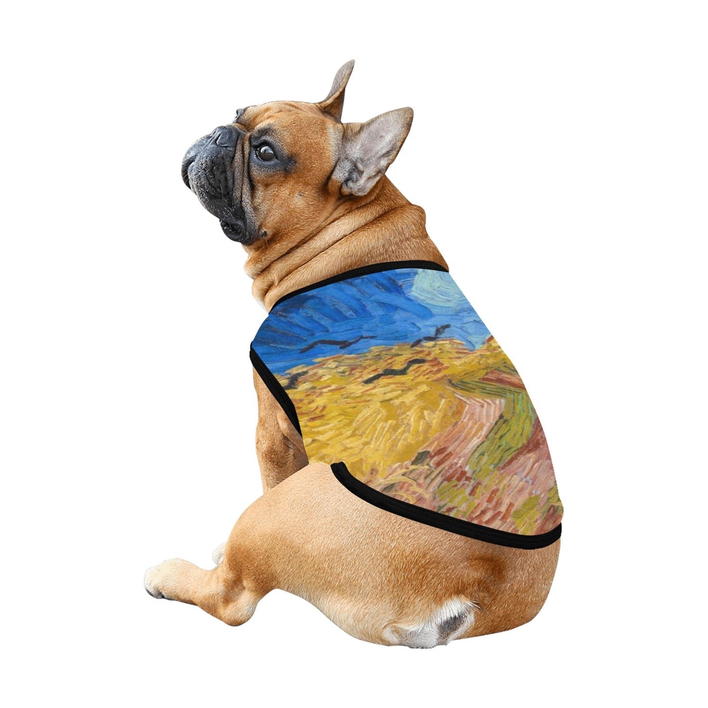 Pet Supply Van Gogh Wheatfield with Crows Tank Top l main product image for dogs and cats
