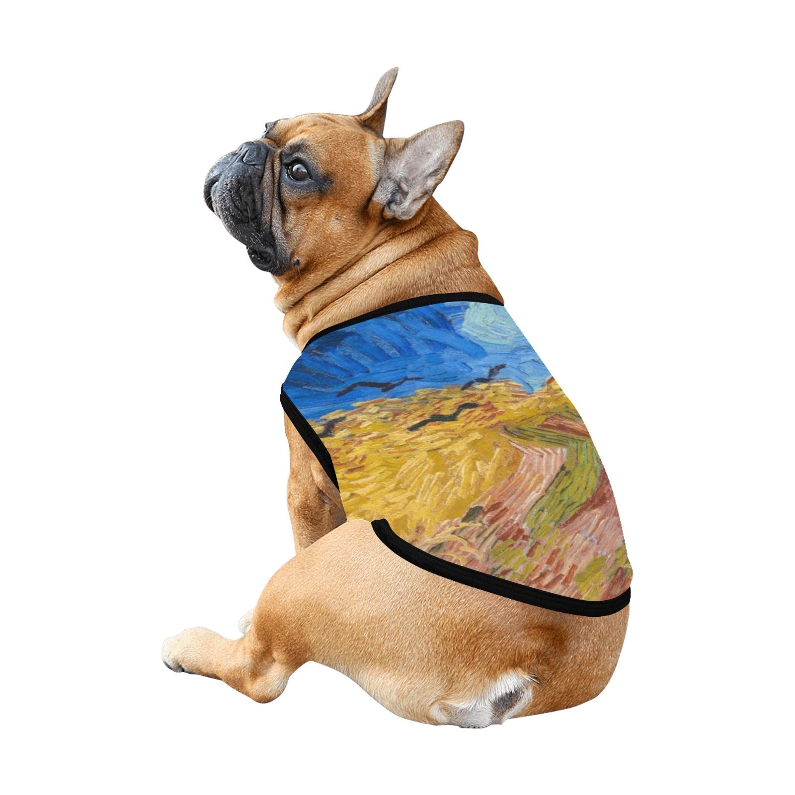 Pet Supply Van Gogh Wheatfield with Crows Tank Top l main product image for dogs and cats