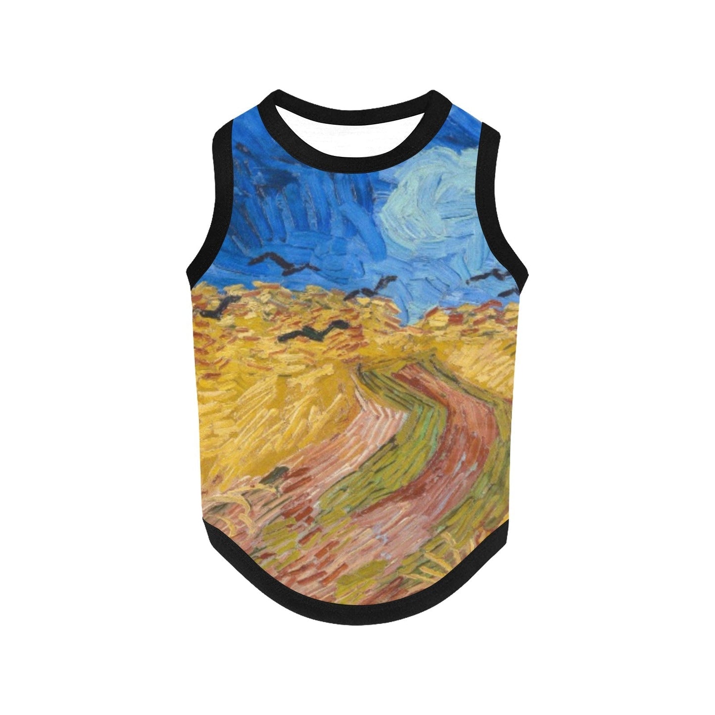 Pet Supply Van Gogh Wheatfield with Crows Tank Top l main product image for dogs and cats