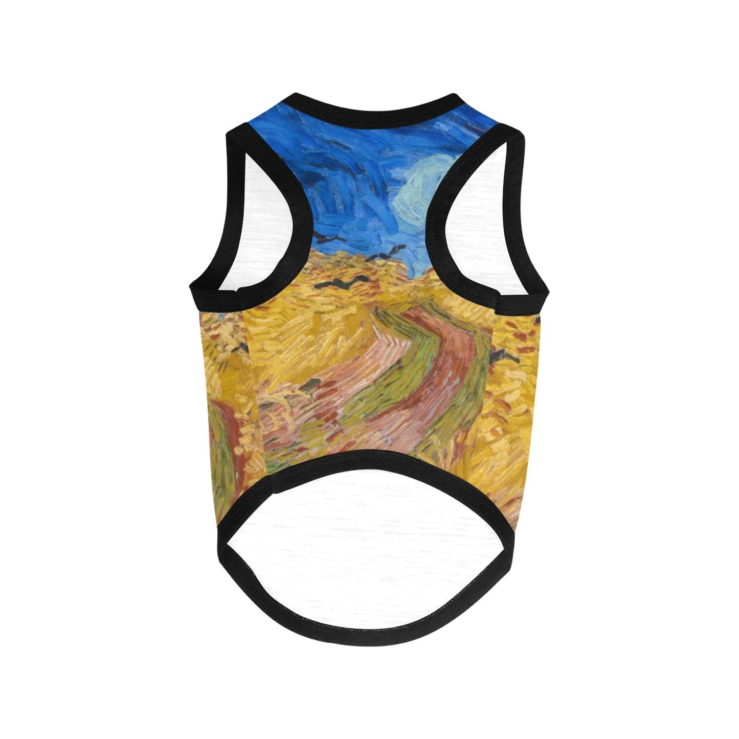 Pet Supply Van Gogh Wheatfield with Crows Tank Top l main product image for dogs and cats