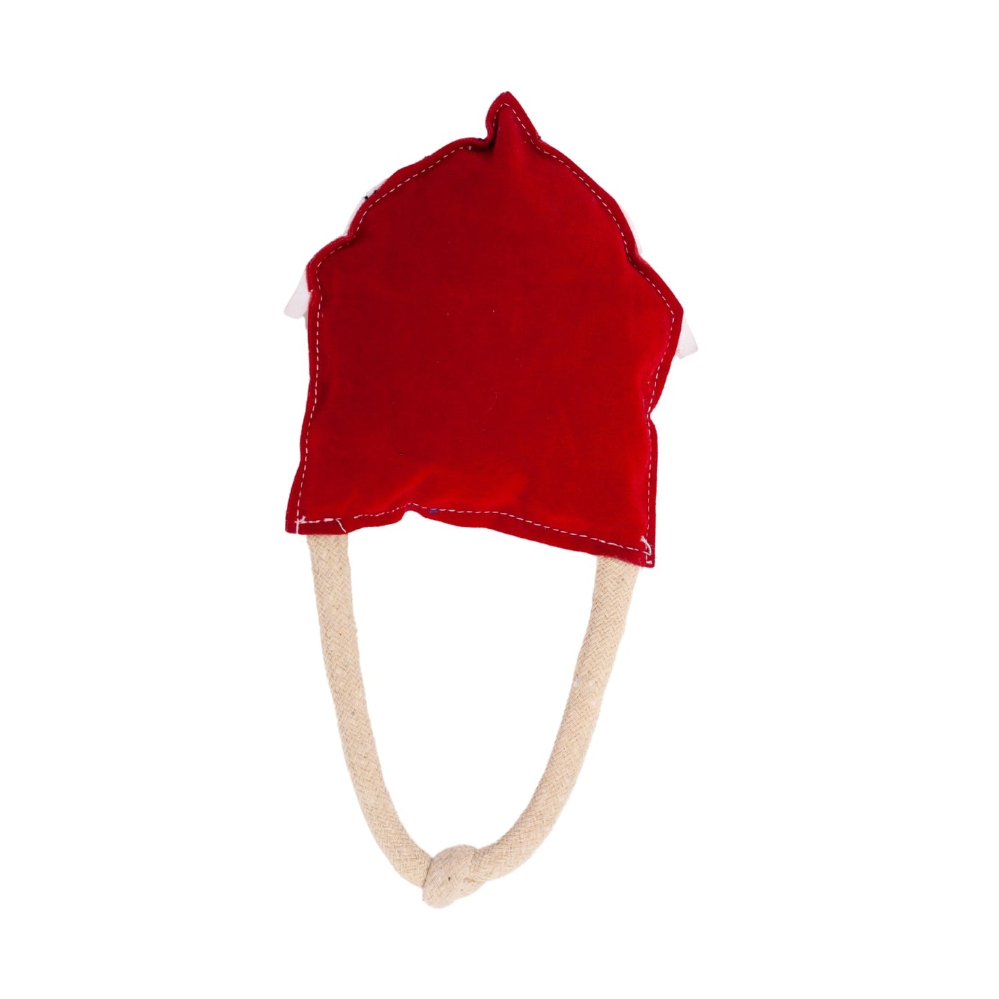 Dog Treats Country Living Faux Leather Red Barn Chew Toy - lifestyle product image for dog treats