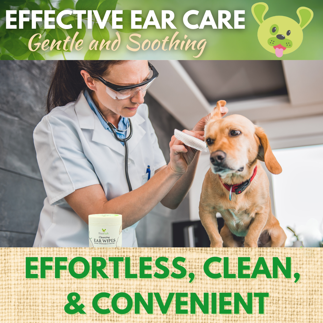 Dog Supply Natural Ear Finger Wipes EcoBark Coconut Essentia - gallery product image for dog supply